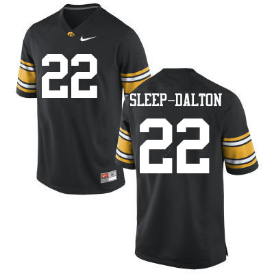 Men #22 Michael Sleep-Dalton Iowa Hawkeyes College Football Jerseys Sale-Black